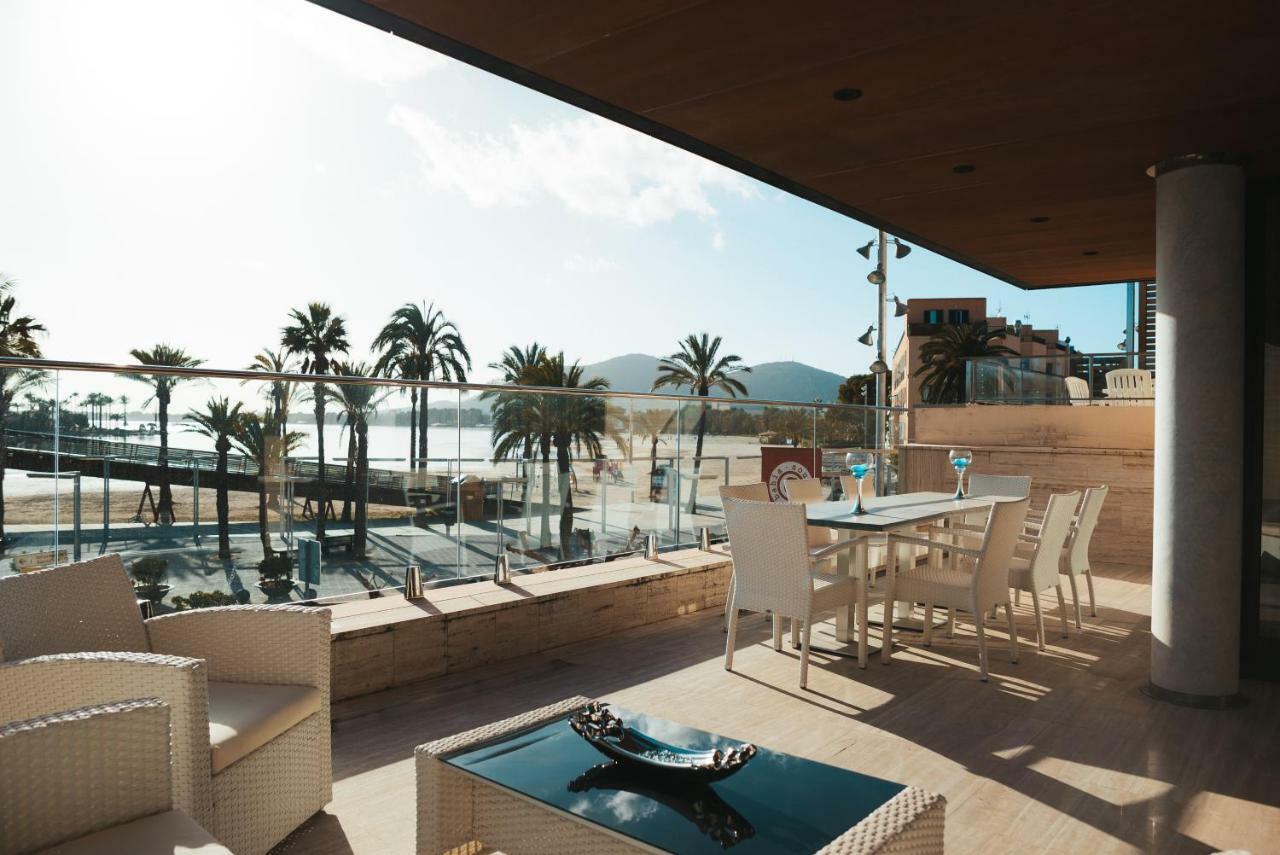 Grand Terrace Apartment In Puerto De Alcudia Eksteriør billede